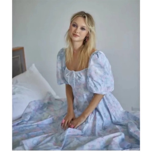 Selkie Monet Day Midi Dress - Picture 3 of 10